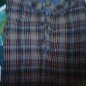 Men's Casual Button Down Plaid Shirt